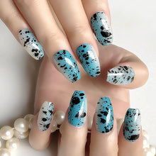 Load image into Gallery viewer, Wholesale Coffin Fake Nails Matte Wine Red Frosted Press On Nails Coloured White Black Peacock blue False Nails 27 Colors