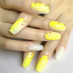 Wholesale Coffin Fake Nails Matte Wine Red Frosted Press On Nails Coloured White Black Peacock blue False Nails 27 Colors