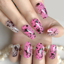 Load image into Gallery viewer, Wholesale Coffin Fake Nails Matte Wine Red Frosted Press On Nails Coloured White Black Peacock blue False Nails 27 Colors