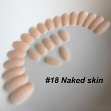 Load image into Gallery viewer, Wholesale Coffin Fake Nails Matte Wine Red Frosted Press On Nails Coloured White Black Peacock blue False Nails 27 Colors