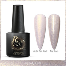 Load image into Gallery viewer, RBAN NAIL 60 Colors Matte UV Gel Nail Polish 8ml Pure Nail Color Need Matte Top Coat Soak Off Nail Art Gel Varnish Manicure