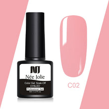 Load image into Gallery viewer, NEE JOLIE 60 Colors 8ml Gel Nail Polish LED UV Gel For Nail Gray Red Pink Soak Off Nail Art Varnish Hybrid Nail Gel Polish