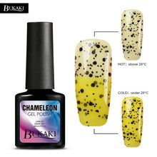 Load image into Gallery viewer, BUKAKI Temperature Change Color Thermal Gel Varnish UV Led Nail Gel Polish Soak Off UV Gel Nail Polish Chameleon Lacquer