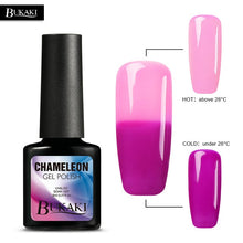 Load image into Gallery viewer, BUKAKI Temperature Change Color Thermal Gel Varnish UV Led Nail Gel Polish Soak Off UV Gel Nail Polish Chameleon Lacquer