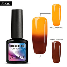 Load image into Gallery viewer, BUKAKI Temperature Change Color Thermal Gel Varnish UV Led Nail Gel Polish Soak Off UV Gel Nail Polish Chameleon Lacquer