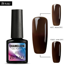 Load image into Gallery viewer, BUKAKI Temperature Change Color Thermal Gel Varnish UV Led Nail Gel Polish Soak Off UV Gel Nail Polish Chameleon Lacquer