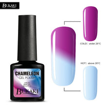 Load image into Gallery viewer, BUKAKI Temperature Change Color Thermal Gel Varnish UV Led Nail Gel Polish Soak Off UV Gel Nail Polish Chameleon Lacquer