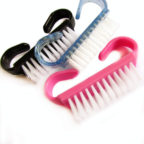 10  Piece Hot sales Nail Cleaning Clean Brush Tool File Manicure Pedicure Soft Remove Dust Small Angle Clear Tools Sets 4 Colors