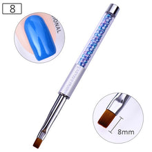 Load image into Gallery viewer, NICOLE DIARY UV Gel Brush Liner Painting Pen Acrylic Drawing Brush for Nails Gradient Rhinestone Handle Manicure Nail Art Tool
