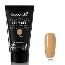 Load image into Gallery viewer, 30g Polygel Nail Acrylic Poly Gel Pink White Clear Crystal UV LED Builder Gel Tips Enhancement Slip Solution Quick Extension Gel
