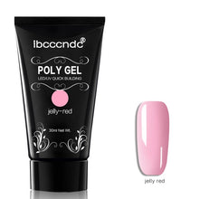 Load image into Gallery viewer, 30g Polygel Nail Acrylic Poly Gel Pink White Clear Crystal UV LED Builder Gel Tips Enhancement Slip Solution Quick Extension Gel