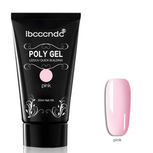 Load image into Gallery viewer, 30g Polygel Nail Acrylic Poly Gel Pink White Clear Crystal UV LED Builder Gel Tips Enhancement Slip Solution Quick Extension Gel