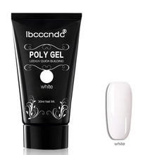 Load image into Gallery viewer, 30g Polygel Nail Acrylic Poly Gel Pink White Clear Crystal UV LED Builder Gel Tips Enhancement Slip Solution Quick Extension Gel