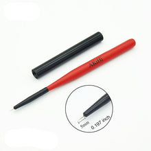 Load image into Gallery viewer, AKiHI Nail Art Painting Draw Brush with Metal Cap Professional Acrylic UV Gel Nail Polish Manicure Pen Liner Flat Round