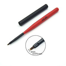 Load image into Gallery viewer, AKiHI Nail Art Painting Draw Brush with Metal Cap Professional Acrylic UV Gel Nail Polish Manicure Pen Liner Flat Round