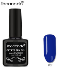 Load image into Gallery viewer, IBCCCNDC 10ml 3D Cat Eye Gem Nail Polish Magnetic Gel Soak Off Nail Gel Polish Semi Vernis Permanant Gel Varnish Lacuqer Gellak