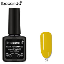 Load image into Gallery viewer, IBCCCNDC 10ml 3D Cat Eye Gem Nail Polish Magnetic Gel Soak Off Nail Gel Polish Semi Vernis Permanant Gel Varnish Lacuqer Gellak