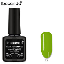Load image into Gallery viewer, IBCCCNDC 10ml 3D Cat Eye Gem Nail Polish Magnetic Gel Soak Off Nail Gel Polish Semi Vernis Permanant Gel Varnish Lacuqer Gellak