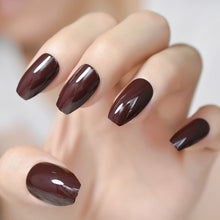 Load image into Gallery viewer, Ombre French Ballerina Fake Nail Gradeint Natural Coffin False Nails Wholesale Nails Supplier 24