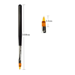STZ 1pcs Nail Brush Ombre Soft Gradient Effect Pen Red/Black/White Manicure Tools for UV Gel Polish Nail Art Brush #285