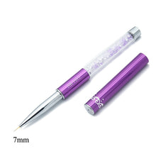 Load image into Gallery viewer, AKiHi 5-20mm Nail Art Line Painting Brushes Crystal Acrylic Thin Liner Drawing Pen Manicure Tools UV Gel