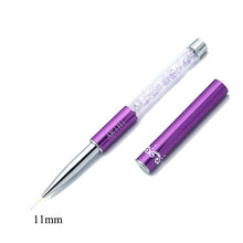 Load image into Gallery viewer, AKiHi 5-20mm Nail Art Line Painting Brushes Crystal Acrylic Thin Liner Drawing Pen Manicure Tools UV Gel