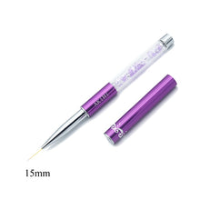 Load image into Gallery viewer, AKiHi 5-20mm Nail Art Line Painting Brushes Crystal Acrylic Thin Liner Drawing Pen Manicure Tools UV Gel