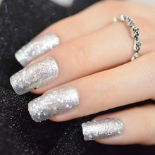 Load image into Gallery viewer, Ombre French Ballerina Fake Nail Gradeint Natural Coffin False Nails Wholesale Nails Supplier 24
