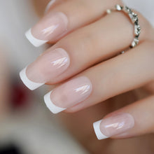 Load image into Gallery viewer, Ombre French Ballerina Fake Nail Gradeint Natural Coffin False Nails Wholesale Nails Supplier 24