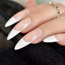 Load image into Gallery viewer, Ombre French Ballerina Fake Nail Gradeint Natural Coffin False Nails Wholesale Nails Supplier 24