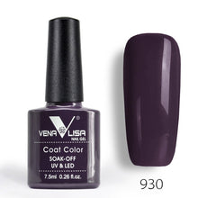 Load image into Gallery viewer, New Free Shipping Nail Art Design Manicure Venalisa 60Color 7.5Ml Soak Off Enamel Gel Polish UV Gel Nail Polish Lacquer Varnish
