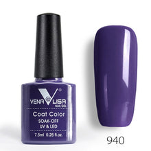 Load image into Gallery viewer, New Free Shipping Nail Art Design Manicure Venalisa 60Color 7.5Ml Soak Off Enamel Gel Polish UV Gel Nail Polish Lacquer Varnish