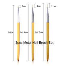 Load image into Gallery viewer, NICOLE DIARY UV Gel Brush Liner Painting Pen Acrylic Drawing Brush for Nails Gradient Rhinestone Handle Manicure Nail Art Tool