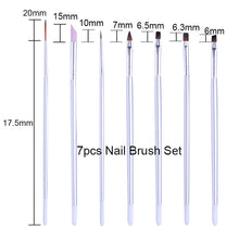 Load image into Gallery viewer, NICOLE DIARY UV Gel Brush Liner Painting Pen Acrylic Drawing Brush for Nails Gradient Rhinestone Handle Manicure Nail Art Tool