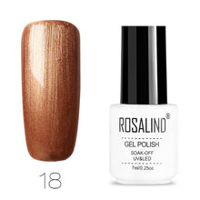 Load image into Gallery viewer, ROSALIND Gel Polish Set All For Manicure Semi Permanent Vernis top coat UV LED Gel Varnish Soak Off Nail Art Gel Nail Polish