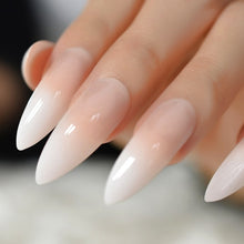 Load image into Gallery viewer, Ombre French Ballerina Fake Nail Gradeint Natural Coffin False Nails Wholesale Nails Supplier 24