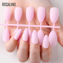 Load image into Gallery viewer, ROSALIND Nail Art Manicure 24pcs Matte Tips For False Nails Fake Nails Forms For Extension Manicure Art for False Nails