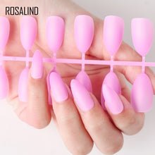 Load image into Gallery viewer, ROSALIND Nail Art Manicure 24pcs Matte Tips For False Nails Fake Nails Forms For Extension Manicure Art for False Nails