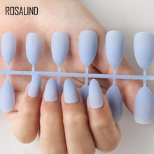 Load image into Gallery viewer, ROSALIND Nail Art Manicure 24pcs Matte Tips For False Nails Fake Nails Forms For Extension Manicure Art for False Nails