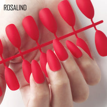 Load image into Gallery viewer, ROSALIND Nail Art Manicure 24pcs Matte Tips For False Nails Fake Nails Forms For Extension Manicure Art for False Nails