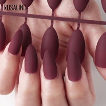 Load image into Gallery viewer, ROSALIND Nail Art Manicure 24pcs Matte Tips For False Nails Fake Nails Forms For Extension Manicure Art for False Nails
