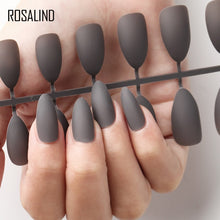 Load image into Gallery viewer, ROSALIND Nail Art Manicure 24pcs Matte Tips For False Nails Fake Nails Forms For Extension Manicure Art for False Nails