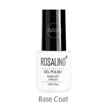 Load image into Gallery viewer, ROSALIND Gel Polish Set UV Vernis Semi Permanent Primer Top Coat 7ML Poly Gel Varnish Nail Art Manicure Gel Lak PolishesNails