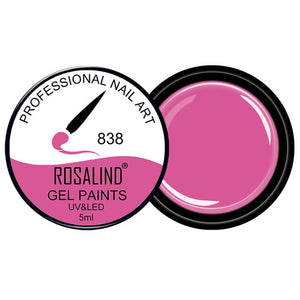 ROSALIND Gel Varnishes Set Painting Gel Nail Polish Nails 5ml DIY Design All For Manicure Hybrid Nail Art Primer Gel Polish