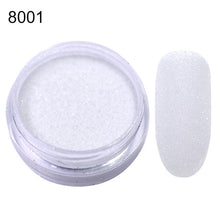 Load image into Gallery viewer, Gradient Shiny Nail Glitter Set Powder Laser Sparkly Manicure Nail Art Chrome Pigment Silver DIY Nail Art Decoration Kit