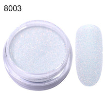 Load image into Gallery viewer, Gradient Shiny Nail Glitter Set Powder Laser Sparkly Manicure Nail Art Chrome Pigment Silver DIY Nail Art Decoration Kit