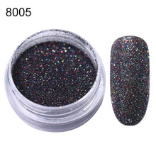 Load image into Gallery viewer, Gradient Shiny Nail Glitter Set Powder Laser Sparkly Manicure Nail Art Chrome Pigment Silver DIY Nail Art Decoration Kit