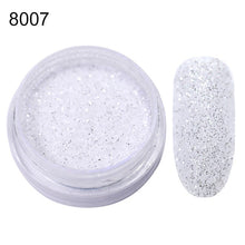 Load image into Gallery viewer, Gradient Shiny Nail Glitter Set Powder Laser Sparkly Manicure Nail Art Chrome Pigment Silver DIY Nail Art Decoration Kit