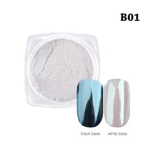 Load image into Gallery viewer, New Fashion 1Box Gradient Shining Nail Glitter Dust Magic Mirror Effect Powder DIY Decoration Dust Tools BEB01-07