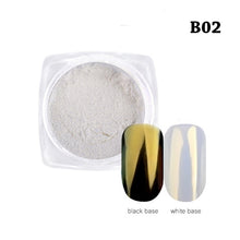 Load image into Gallery viewer, New Fashion 1Box Gradient Shining Nail Glitter Dust Magic Mirror Effect Powder DIY Decoration Dust Tools BEB01-07